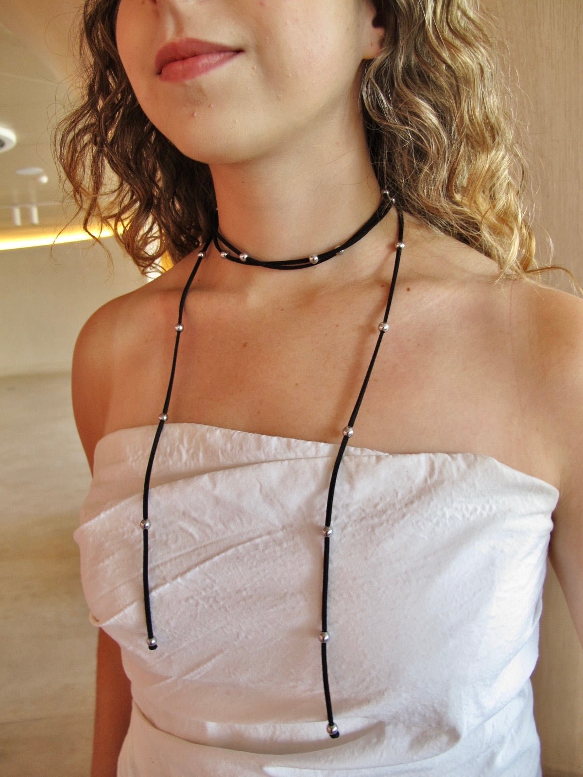 CORBATÍN SER GAMUZA NEGRA